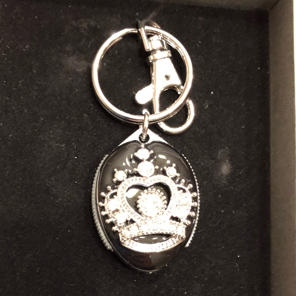 Rhinestone Crown Flashlight Keychain